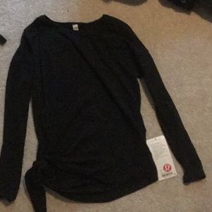Lululemon to the point long sleeve black shirt
